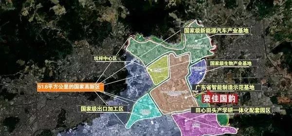 一张图看懂 惠阳和大亚湾区楼盘位置