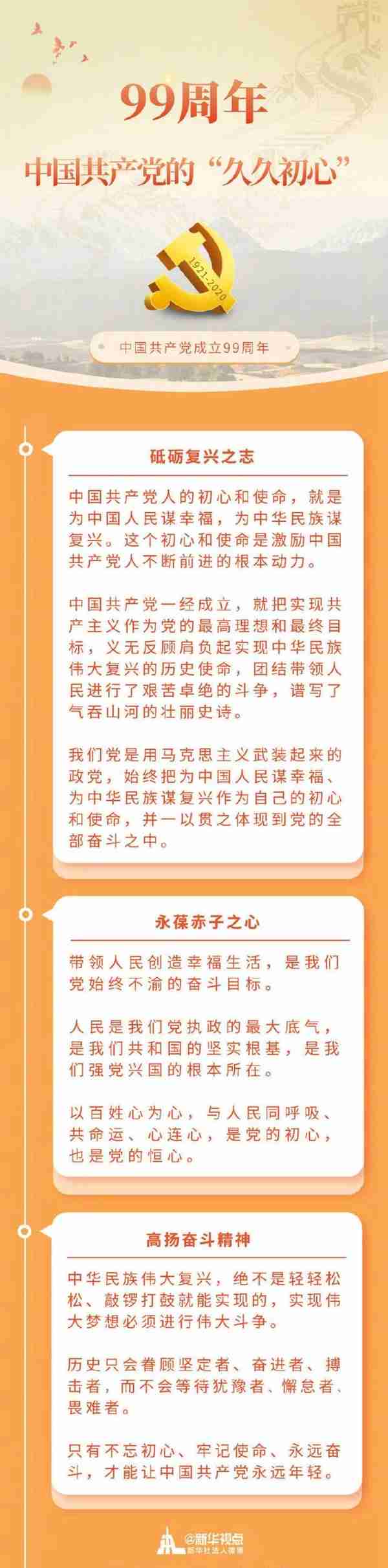 砥砺复兴之志 永葆赤子之心——写在中国共产党成立99周年之际